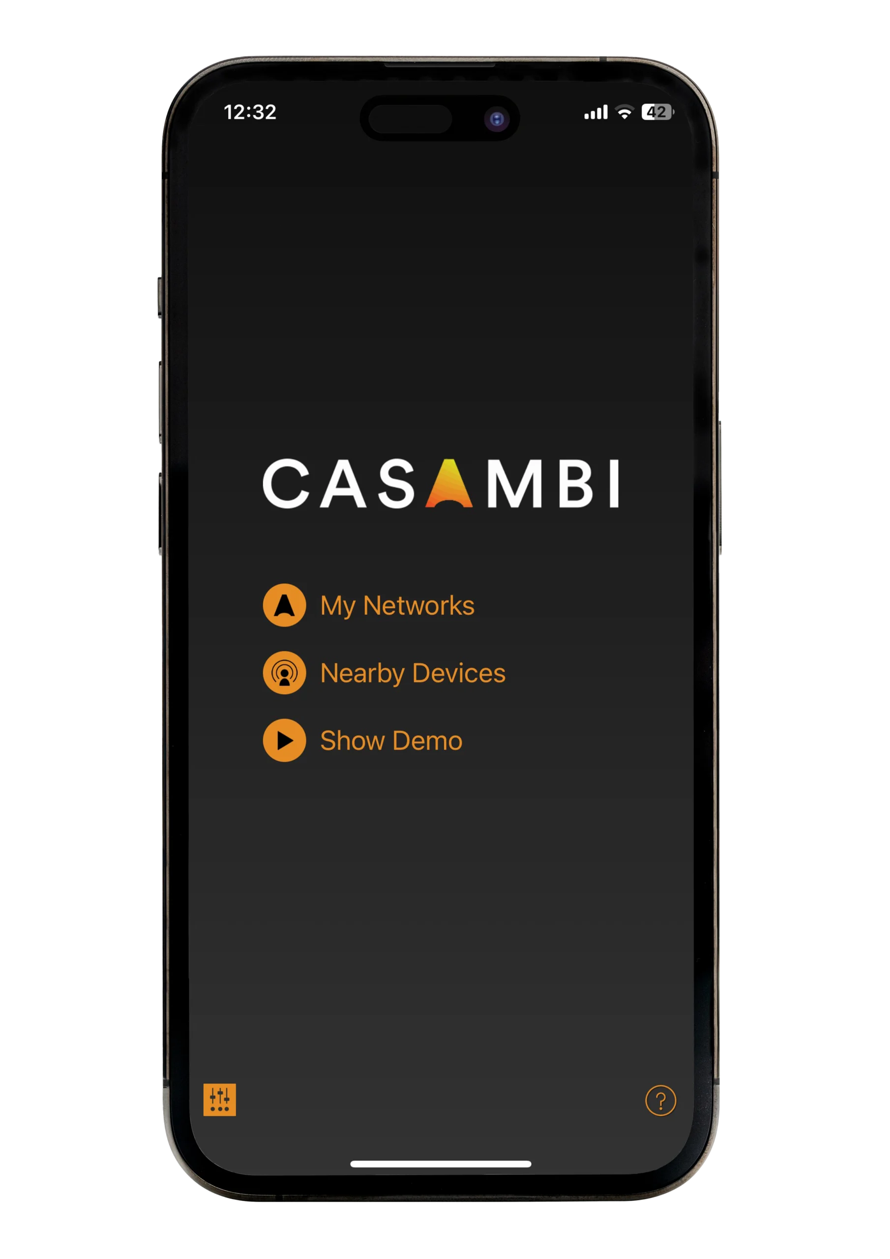 Casambi_App_Startscreen