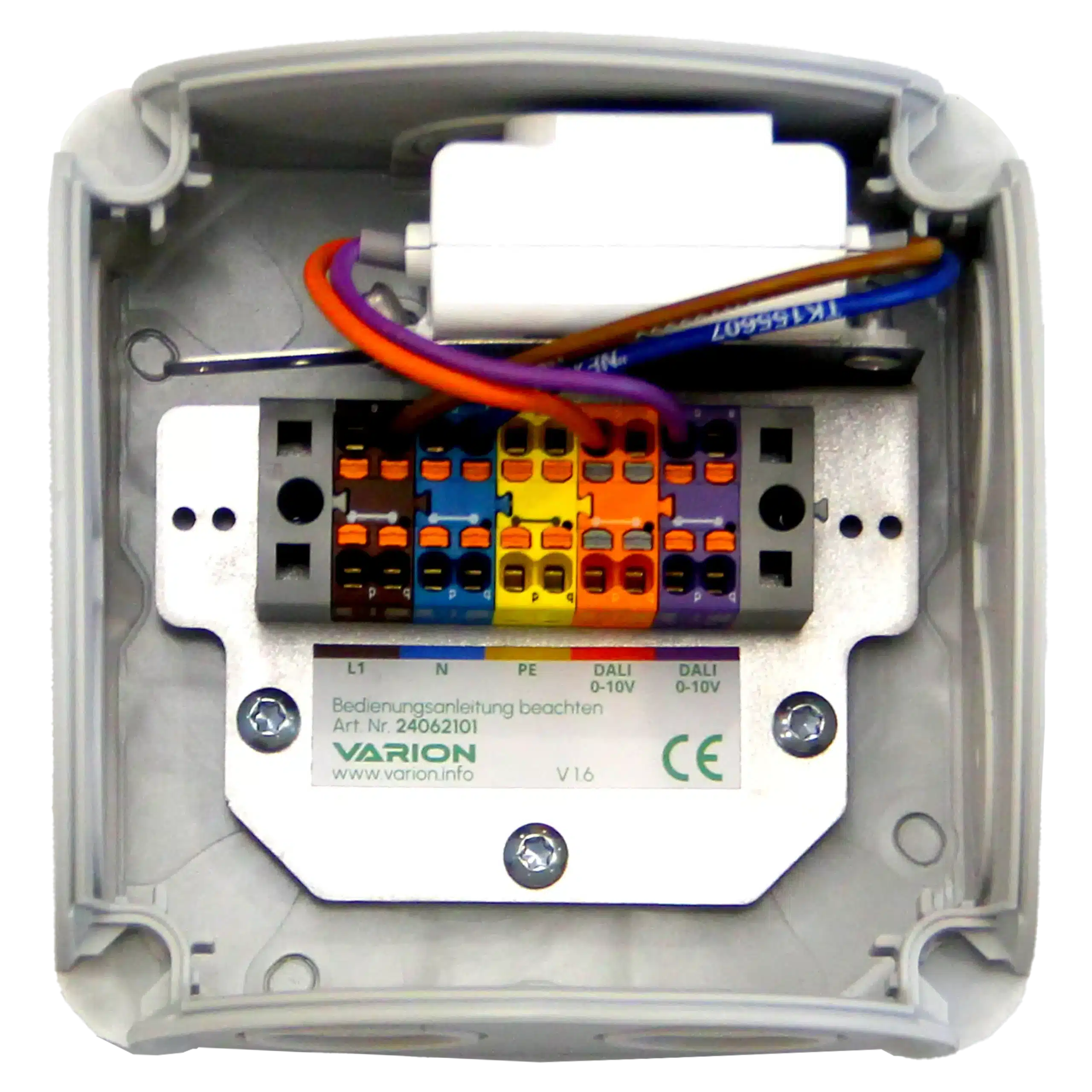 VARION Nexora Box 25 G Version. Top down Ansicht. Geöffnet.